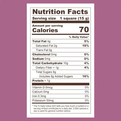 Dark Chocolate Raspberry SQUARES Case Pack (430 ct)