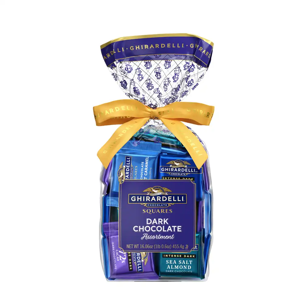 Dark Chocolate Assorted SQUARES Gift Bag 1lb